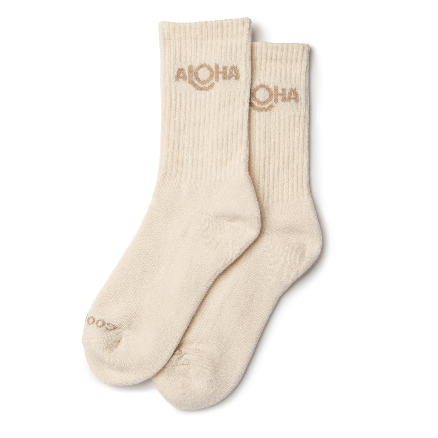 Aloha Crew Socks - Sandstone
