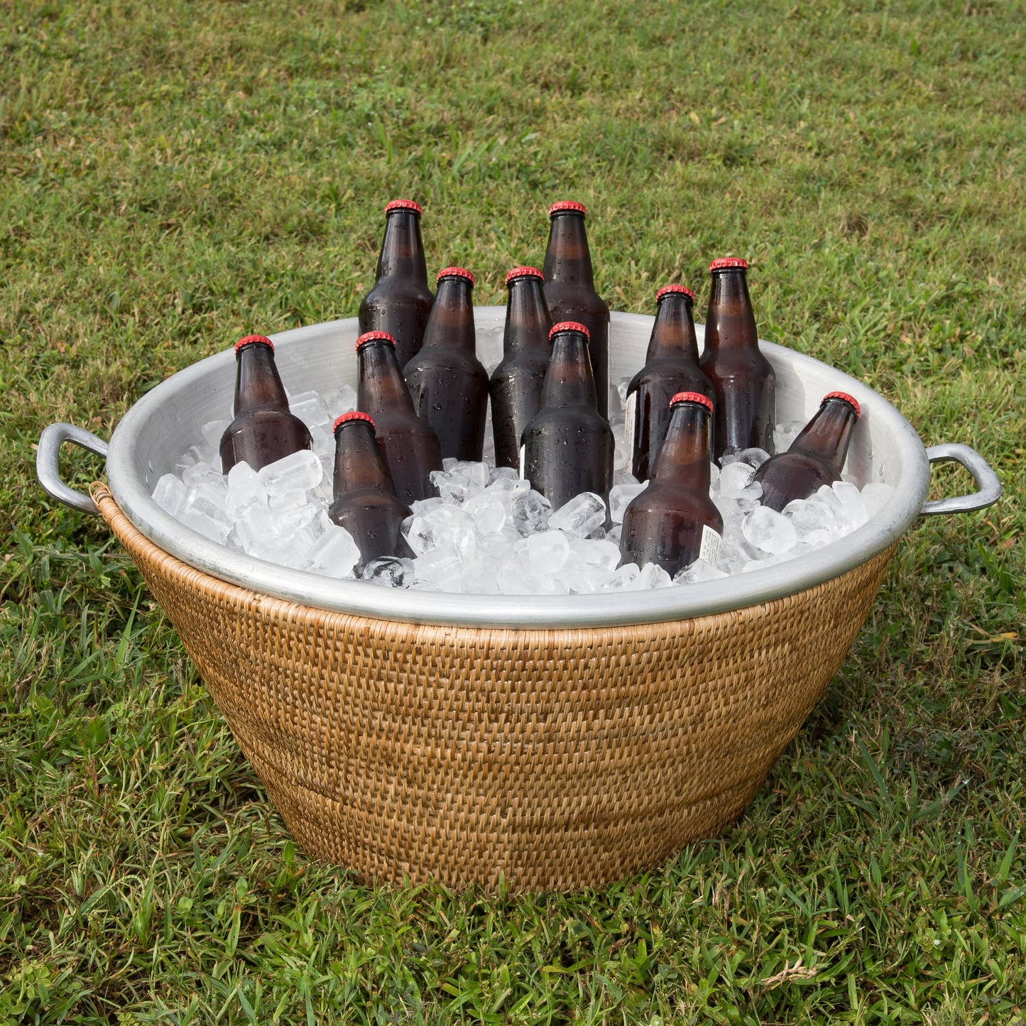 Aluminum Ice Tub - Honey Brown
