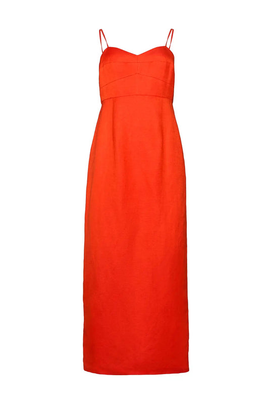 Amal Dress - Tangerine Tango