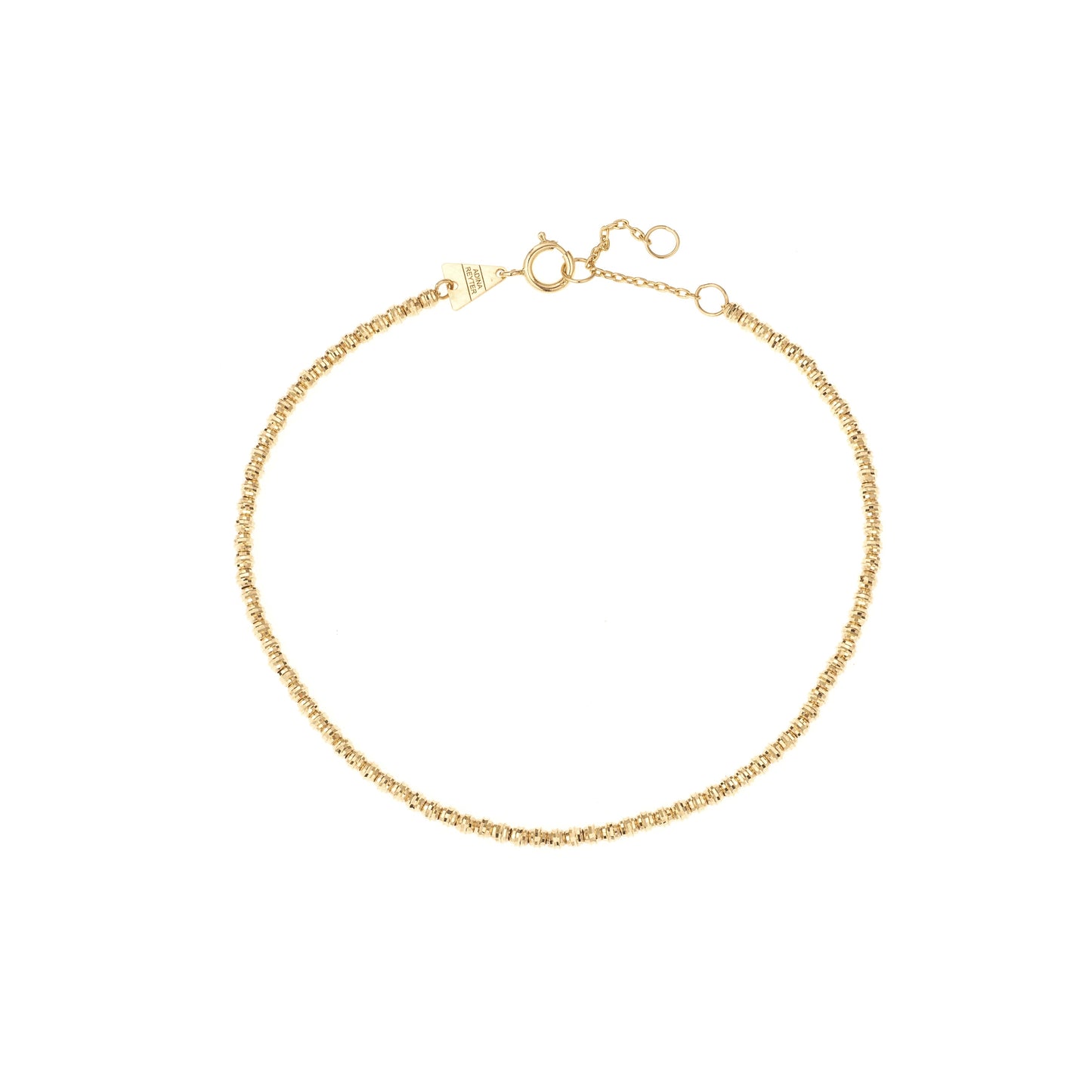 Yellow Gold Bead Chain Bracelet