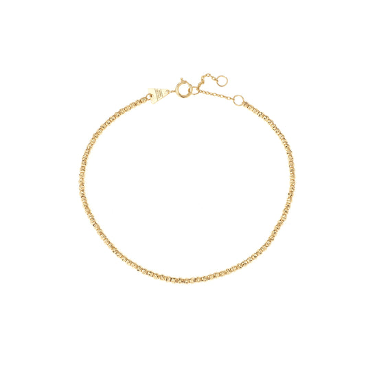 Yellow Gold Bead Chain Bracelet