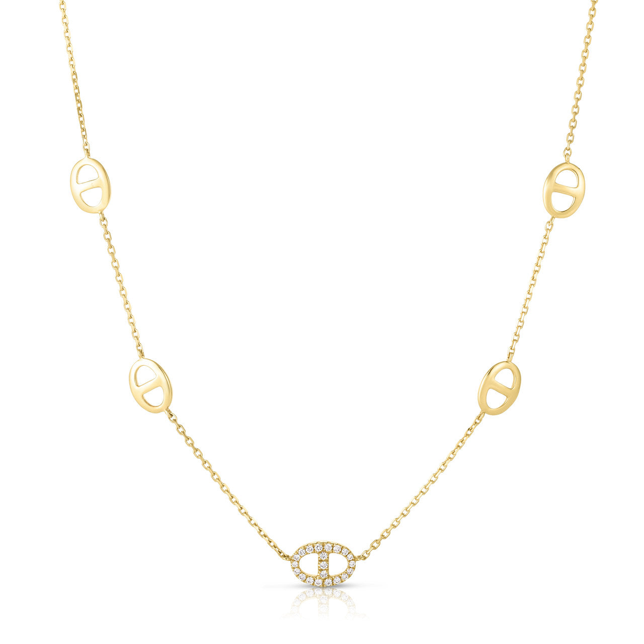 Diamond Mariner Chain Necklace