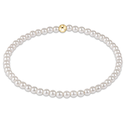 Extends - Classic Pearl Bead Bracelet - 3mm