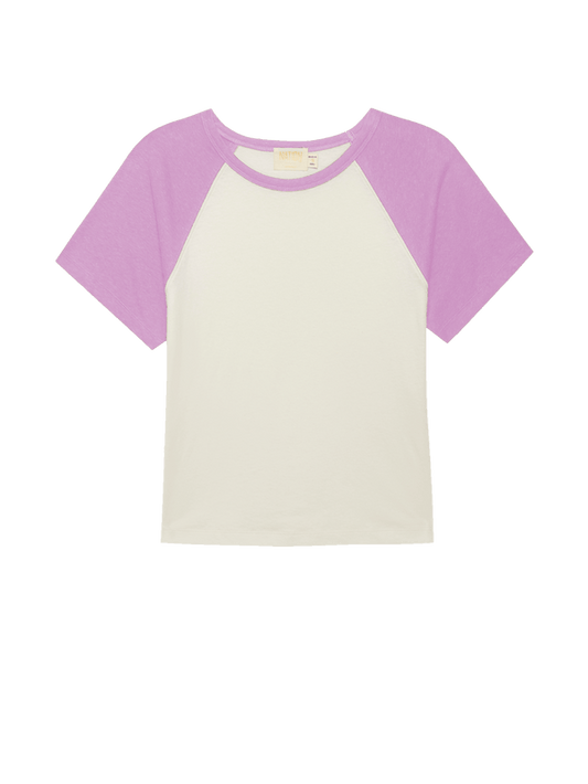 Bobbie Baseball Tee - Violet Tulle