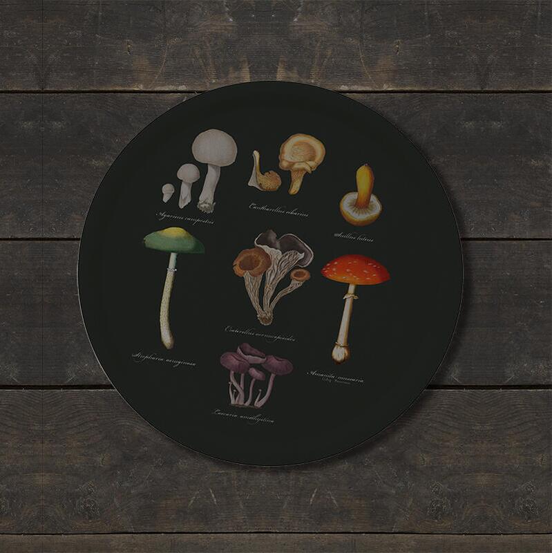 Round Serving Tray - Mushroom, Ø38 cm