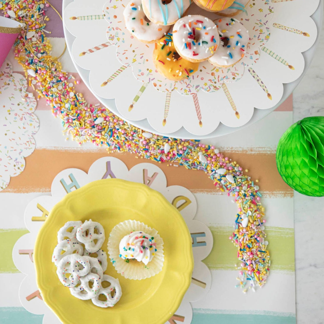 Pack of 12 Serving Papers - Happy Birthday
