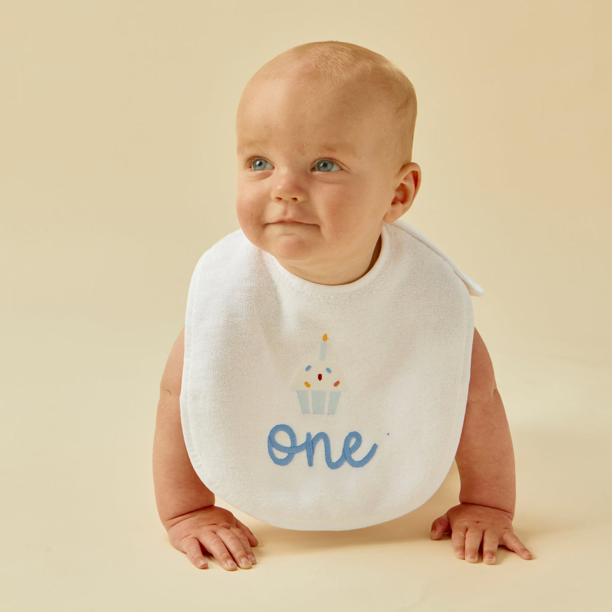 1st Birthday Bib - Blue