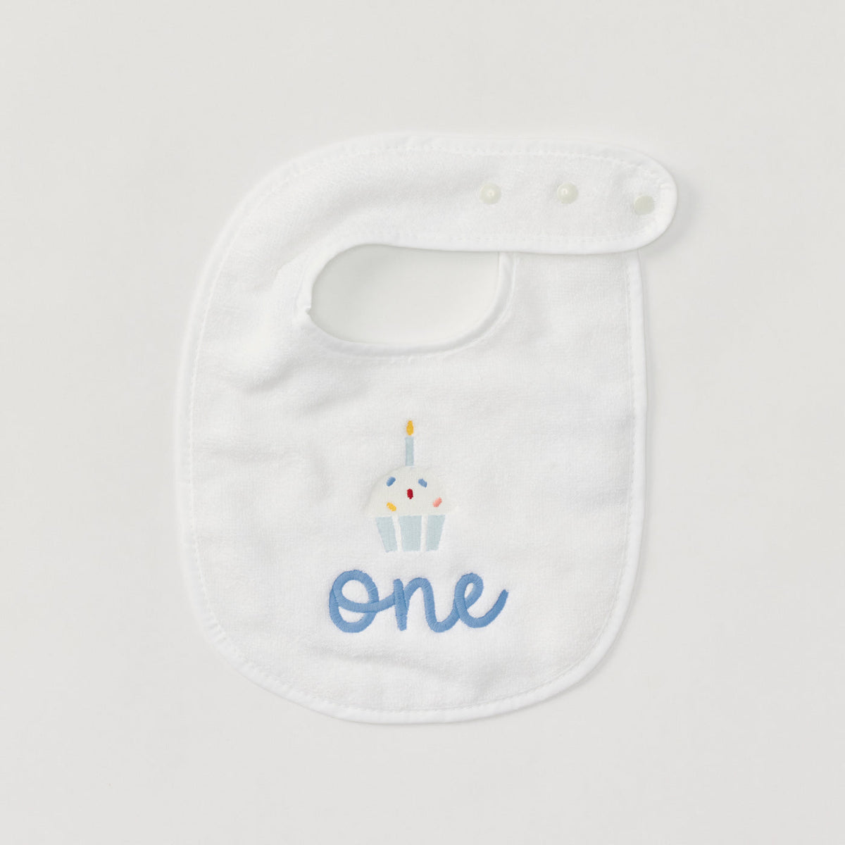 1st Birthday Bib - Blue