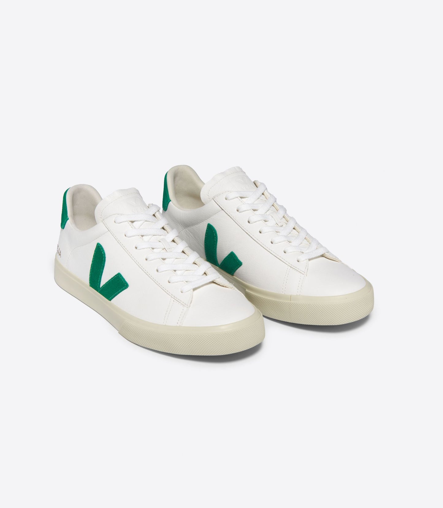 Campo Sneaker - Chromefree Leather - White/Emeraude