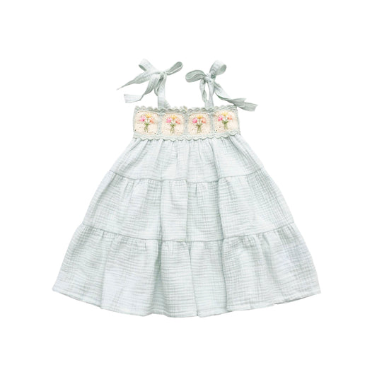 Crochet Dress - Blue Bouquet