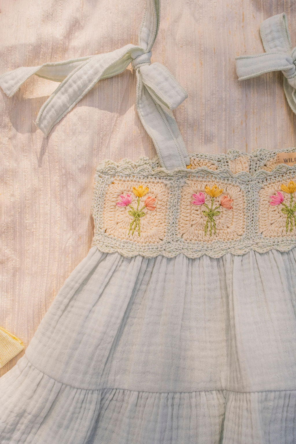 Crochet Dress - Blue Bouquet