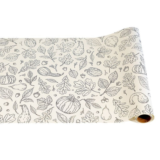Coloring Table Runner - Autumn - 20" x 25'
