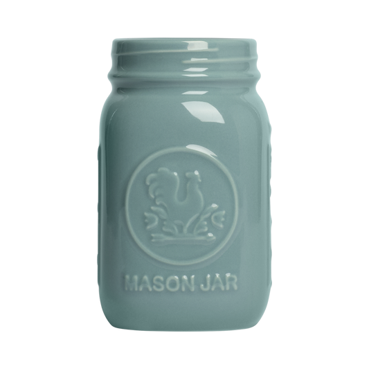 16oz Mason Jar -Blue Grey