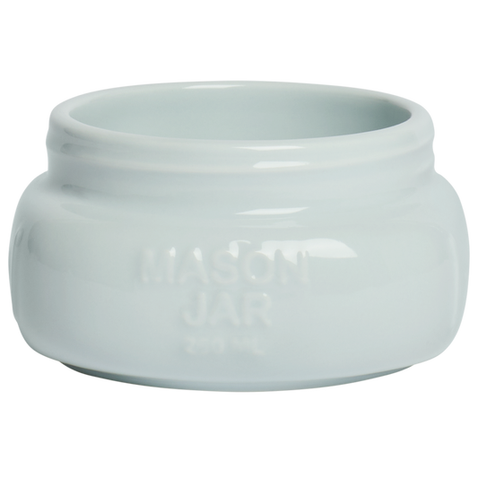 Short/Wide Mason Jar- Sky Blue