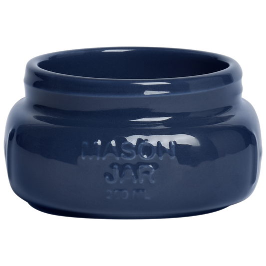 Short/Wide Mason Jar- Indigo