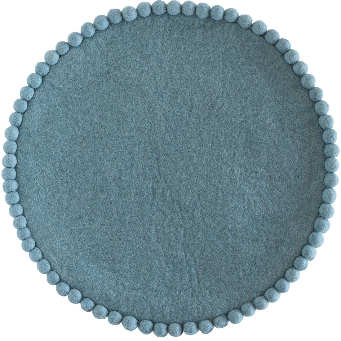 Felt Placemat - Cornflower Blue Pom Pom