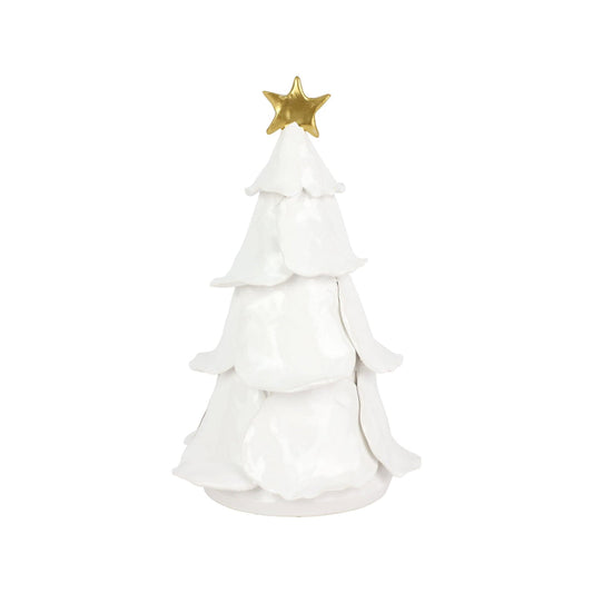 Foresta White Ruffled Tree - Medium