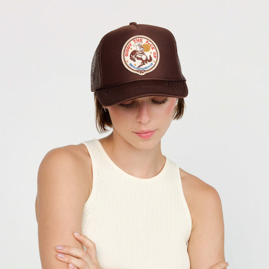 Giddy the F*ck Up Trucker Hat - Chocolate