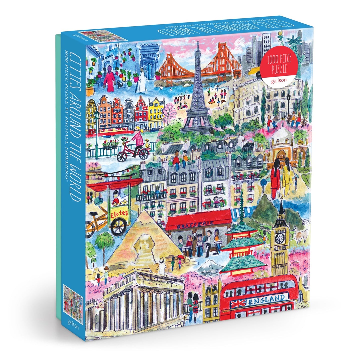 1000 Piece Puzzle - Michael Storrings Cities Around the World