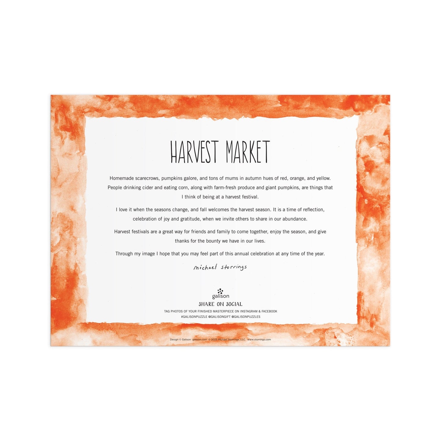 1000 Piece Puzzle - Michael Storrings Harvest Market