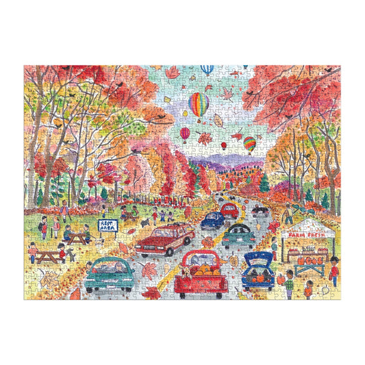 1000 Piece Puzzle - Michael Storrings Leaf Peeping