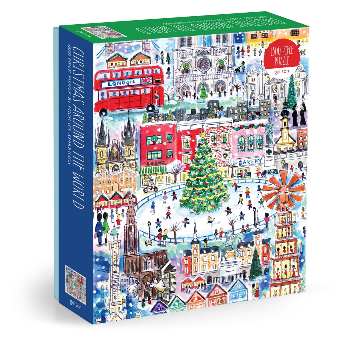1500 Piece Puzzle Michael Storrings Christmas Around the World