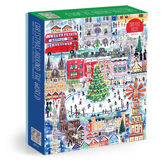 1500 Piece Puzzle Michael Storrings Christmas Around the World