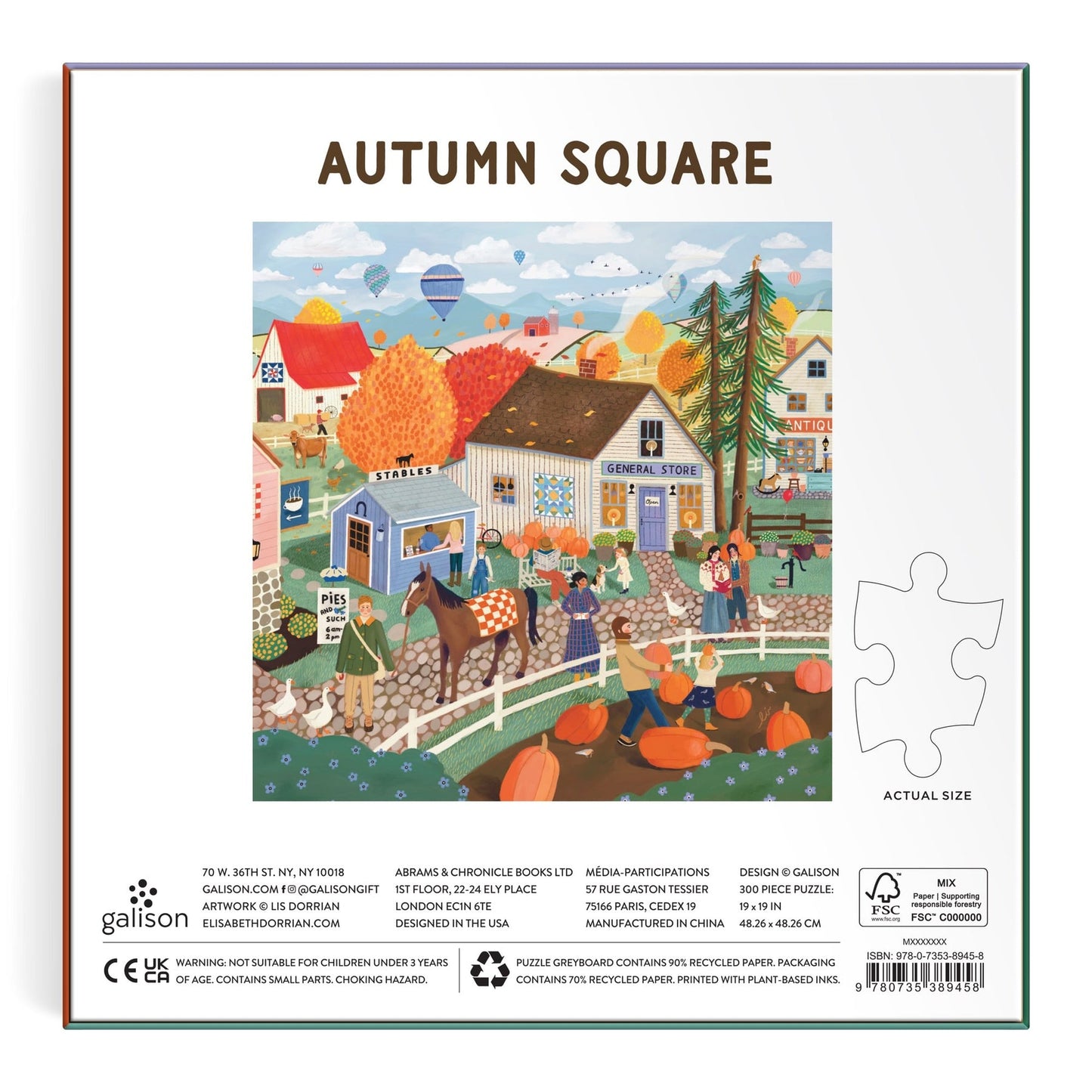 300 Piece Puzzle - Autumn Square