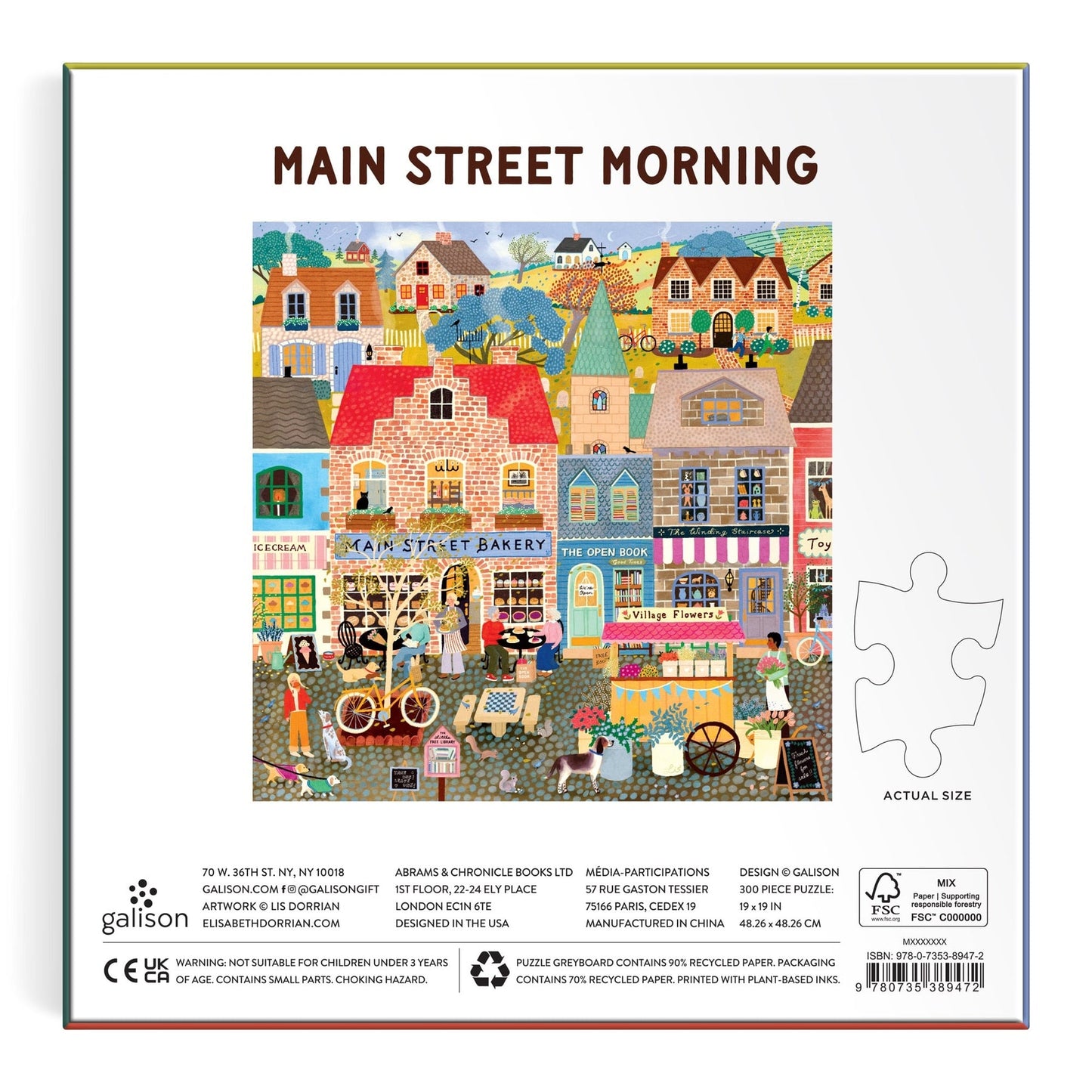 300 Piece Puzzle - Main Street Morning
