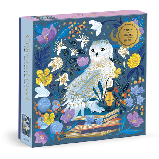 500 Piece Foil Puzzle - Celestial Owl