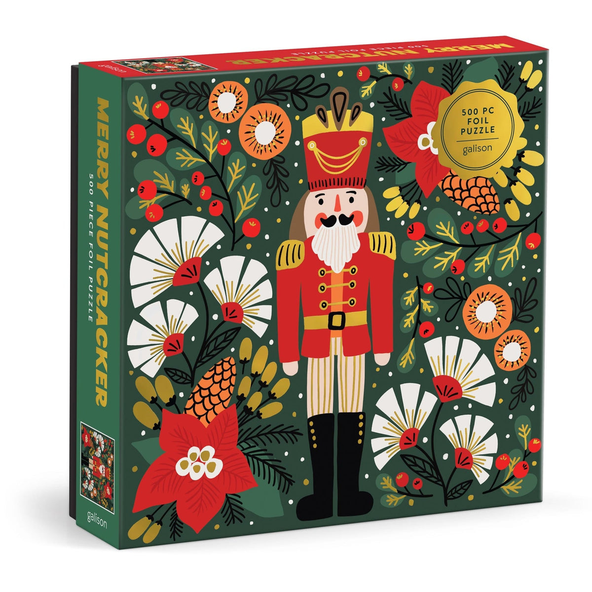 500 Piece Foil Puzzle - Merry Nutcracker