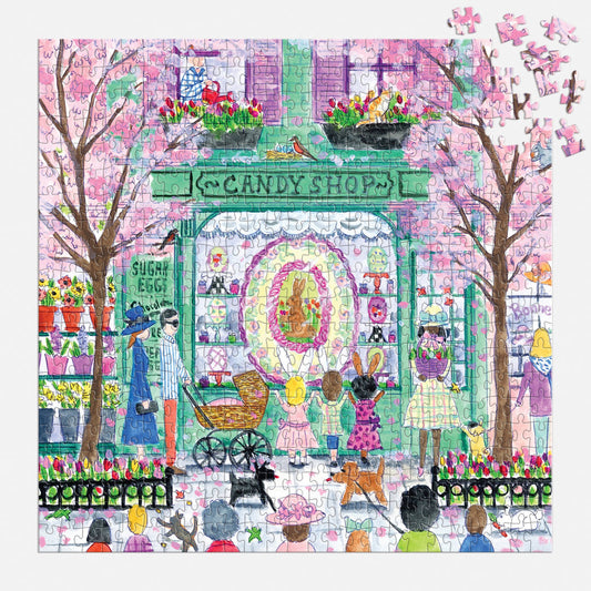 500 Piece Puzzle - Michael Storrings Easter Candy Shop