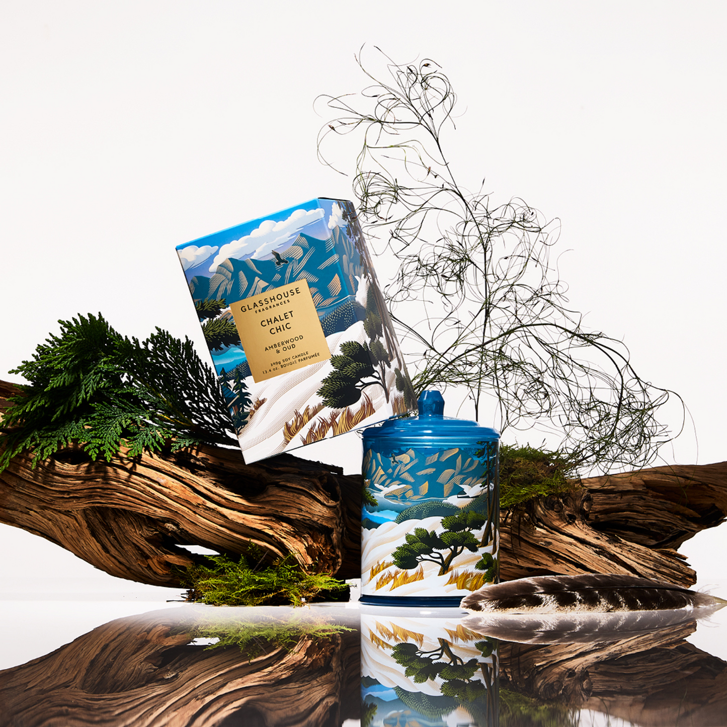 13.4oz Triple Scented Soy Candle - Chalet Chic