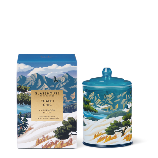 13.4oz Triple Scented Soy Candle - Chalet Chic