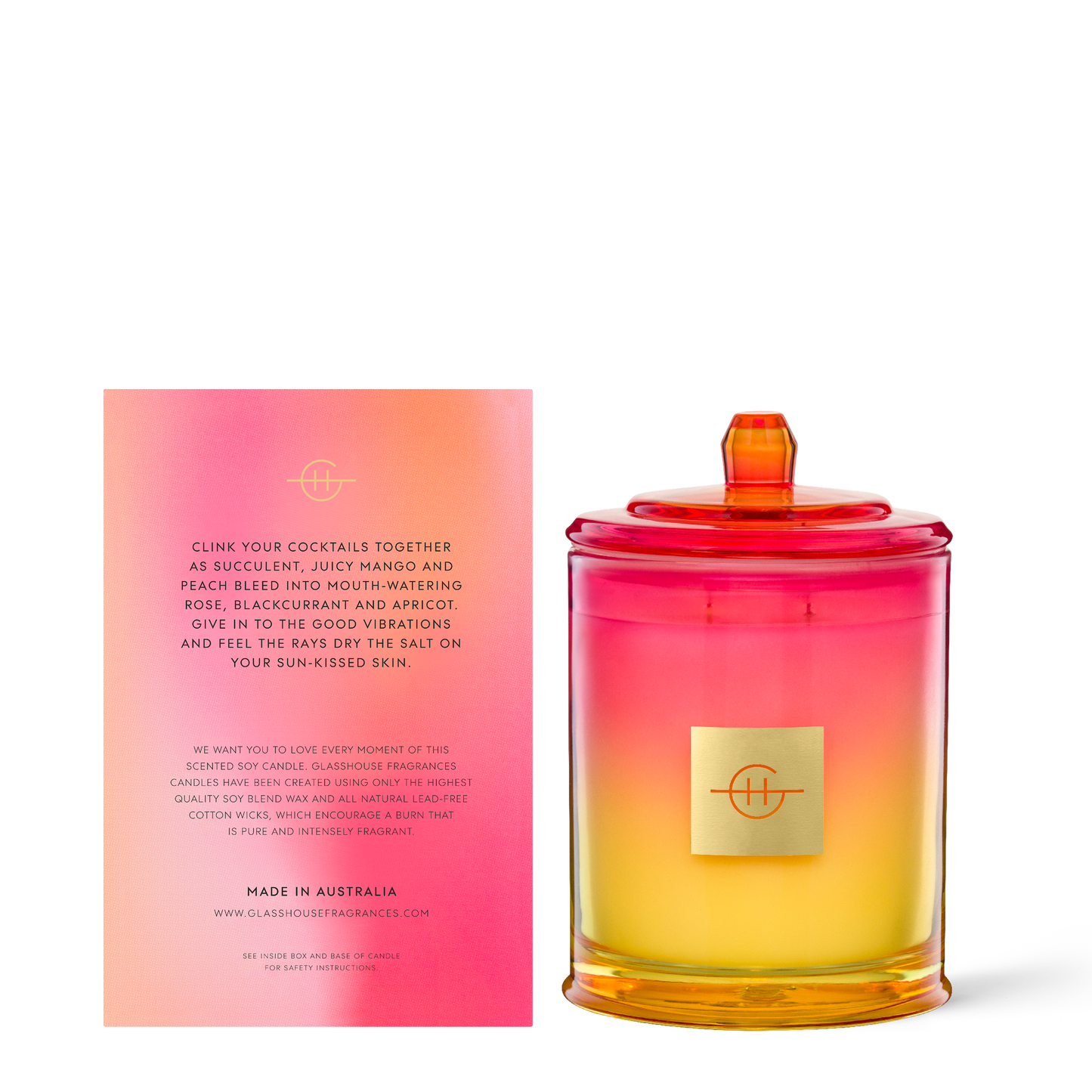 Triple Scented Soy Candle - Neon Rays,  Limited Edition