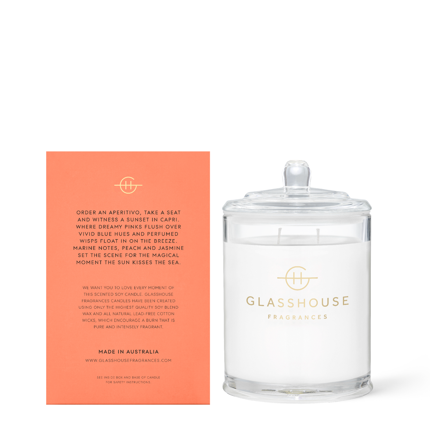 Sunsets in Capri - Triple Scented Soy Candle