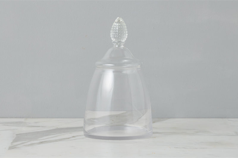 Glass Teardrop Jar with Lid - Medium