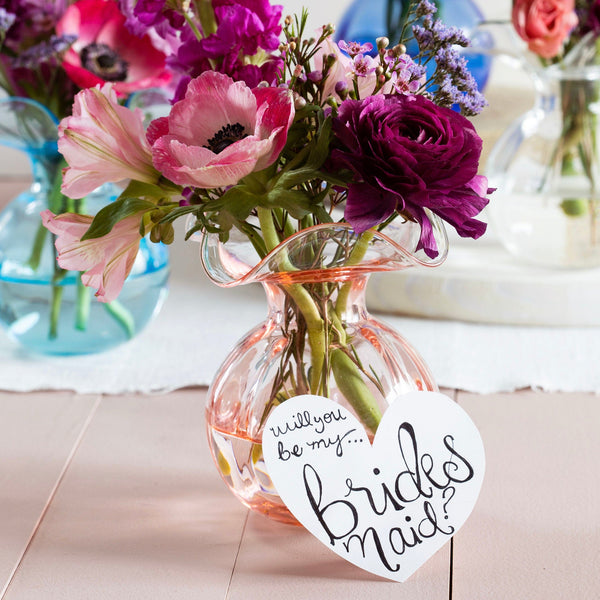 Hibiscus Bud Vase - Pink