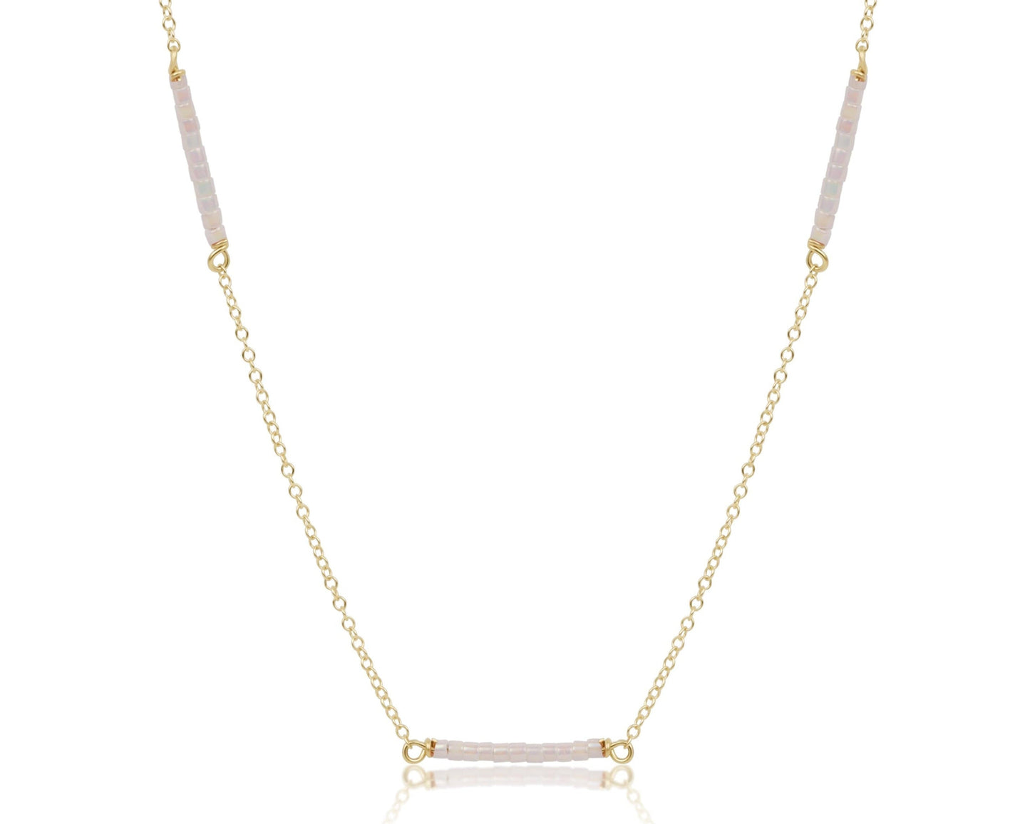 15" Choker Simplicity Chain Gold - Hope Bliss - Silky White