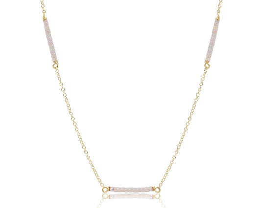 15" Choker Simplicity Chain Gold - Hope Bliss - Silky White