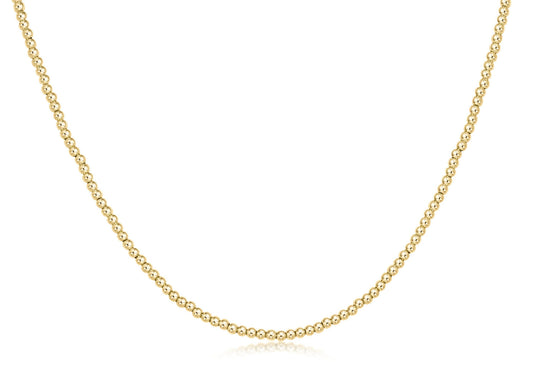 15" Choker Classic Gold - 2mm Bead