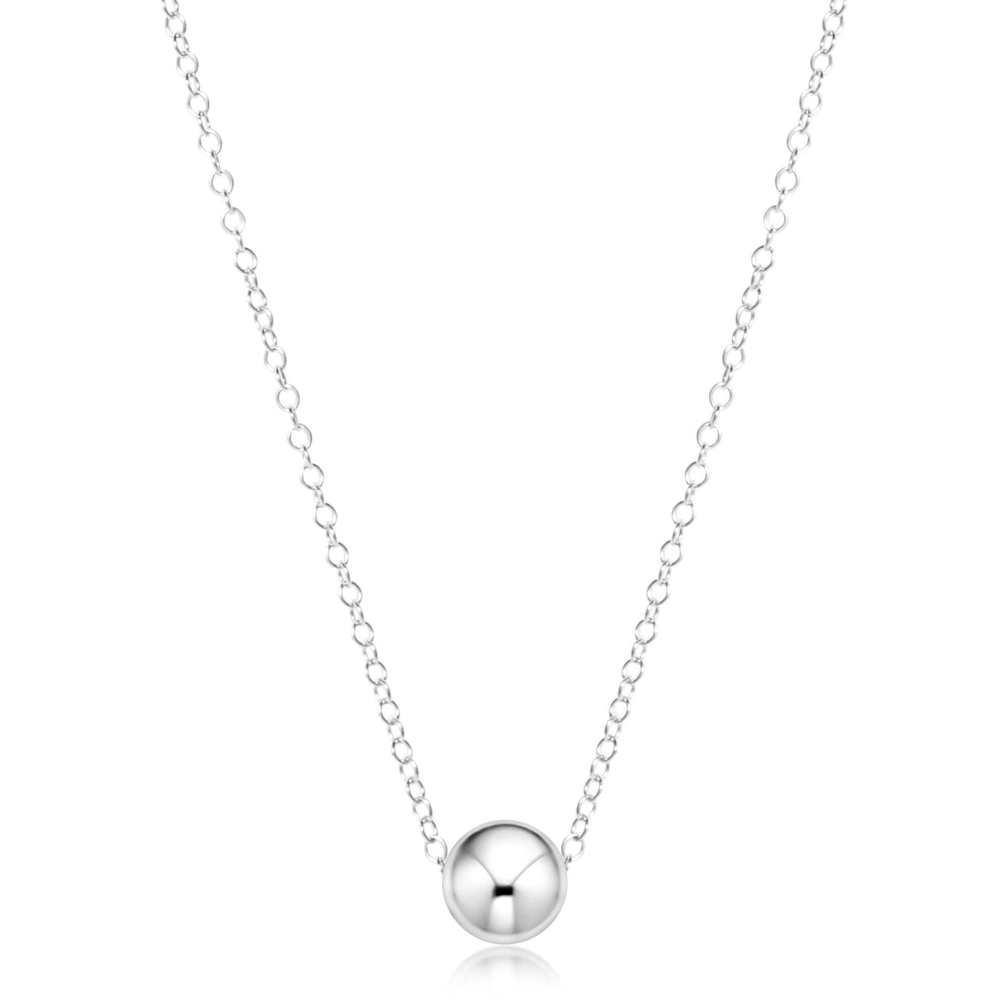 16" Classic Necklace Sterling - 8mm