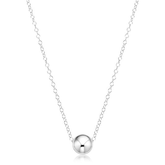 16" Classic Necklace Sterling - 8mm