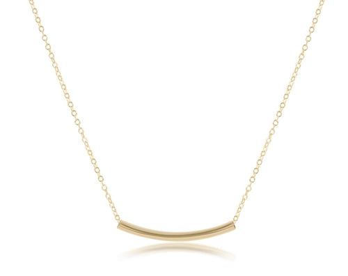 16" Necklace Gold -  Bliss Bar Small