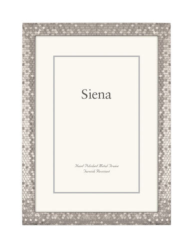 Siena - Narrow Glitter Silver Frame