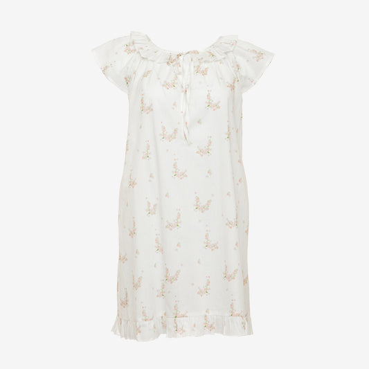 Lucy Ruffle Short Nightgown - Pink