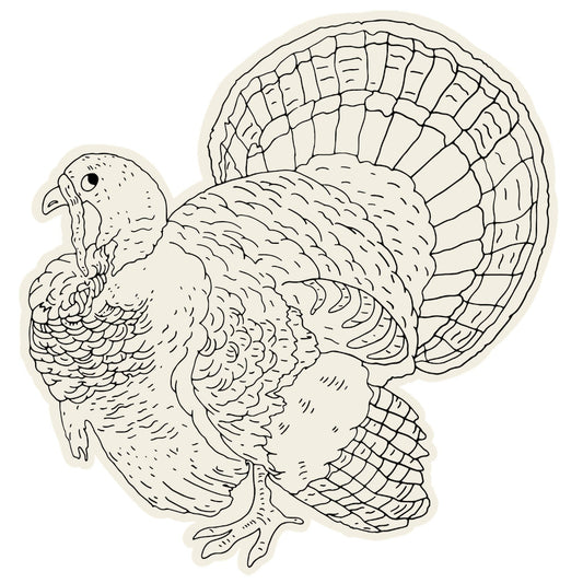 Die Cut Coloring Placemat Pad - Turkey