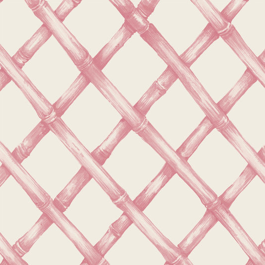 Cocktail Napkins - Pink Lattice