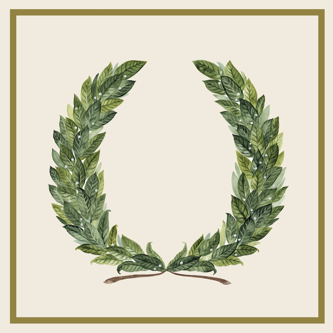 Cocktail Napkins - Laurel Wreath