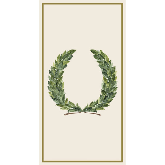 Laurel Wreath Guest Napkin - Pack of 16